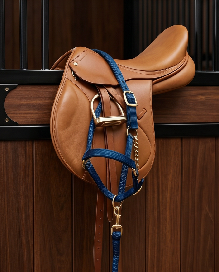 Ronsal Hipodromo de Nylon para Caballo Azul
